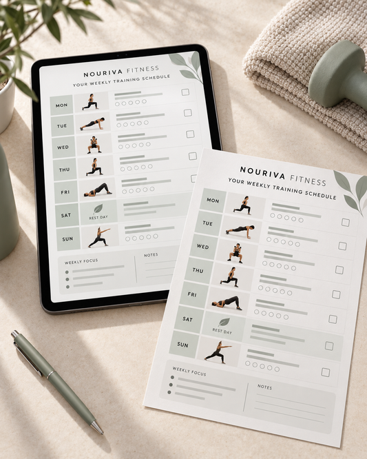 Nouriva Fitness personalized weekly training schedule